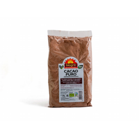 CACAO POLVO PURO 250GR BIOGRA