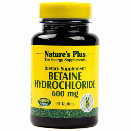 BETAINE HYDROCHLORIDE 600MG 90CAP NATURESPLUS