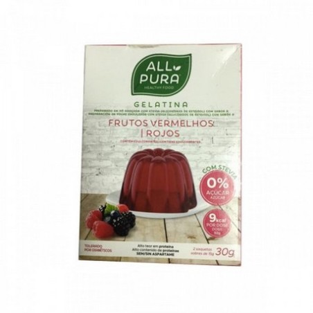 GELATINA FRUTOS ROJOS 30GR ALLPURA