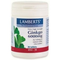 GINKGO 6000MG 60TAB LAMBERTS
