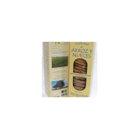 GALLETAS ARROZ Y NUECES 200GR S/G BIOGREDOS