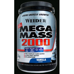 WEIDER MEGA MASS 2000 VAINILLA 1,5KG