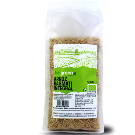 ARROZ BASMATI INTEGRAL 500GR BIOGREEN