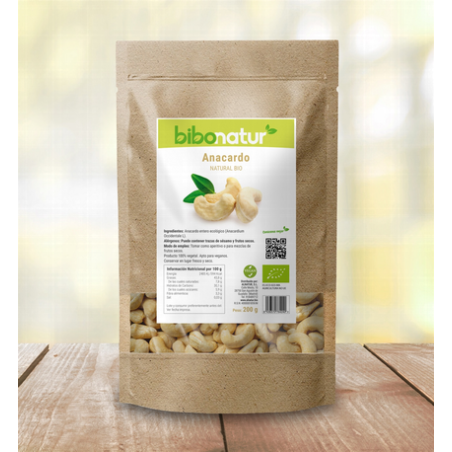 ANACARDO NATURAL 200G BIBONATUR