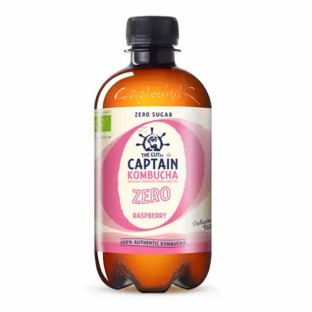 CAPTAIN KOMBUCHA ZERO 400ML RASPERRY