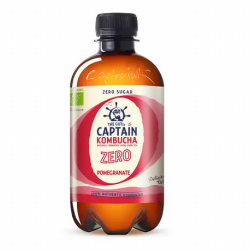 CAPTAIN KOMBUCHA ZERO 400ML POMEGRANATE