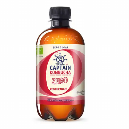CAPTAIN KOMBUCHA ZERO 400ML POMEGRANATE