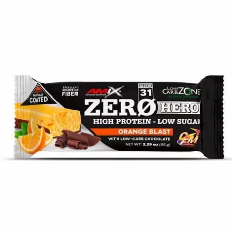 AMIX BARRA PROTEICA ZERO ORANGE BLAST 65G