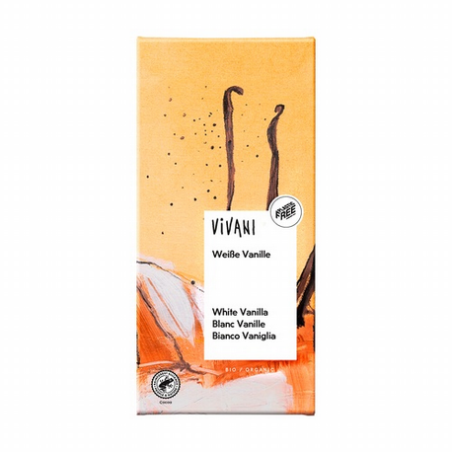 CHOCOLATE BLANCO VAINILLA 80G VIVANI