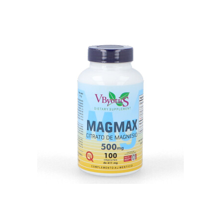 MAGMAX CITRATO MAG 500MG 100 CAPS VBYOTICS