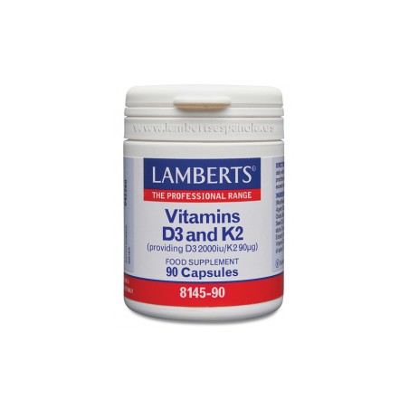 VITAMINA D3+K2 2000UI 90cap LAMBERTS