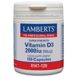 VITAMINA D3 2000UI 120cap LAMBERTS
