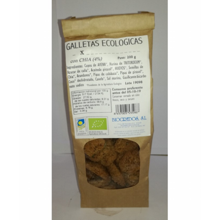 GALLETAS CON CHIA 200G BIOGREDOS
