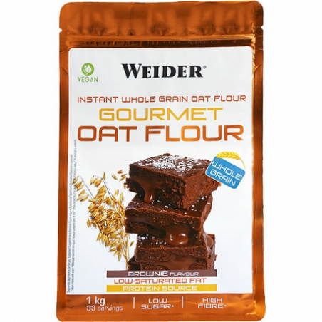WEIDER OAT FLOUR 1KG BROWNIE