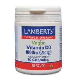 Vegan Vitamina D3 1.000 UI (25µg) LAMBERST