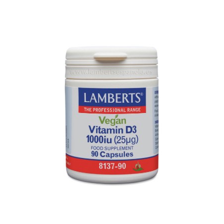 Vegan Vitamina D3 1.000 UI (25µg) LAMBERST