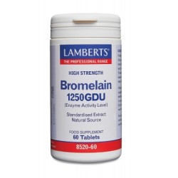 BROMELAINA 1250GDU 60TABLETAS LAMBERTS