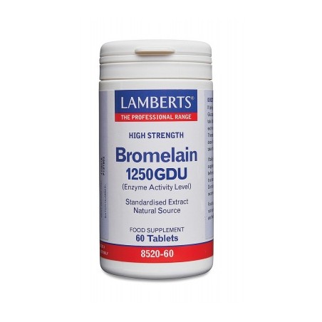 BROMELAINA 1250GDU 60TABLETAS LAMBERTS