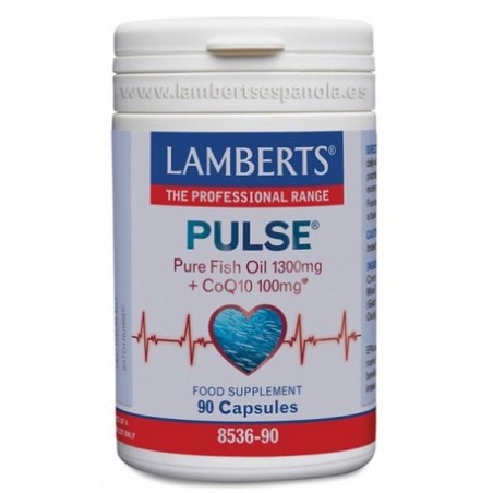 PULSE CON OMEGA 3 1300 mg. Y COENZIMA Q10 100 mg. LAMBERTS