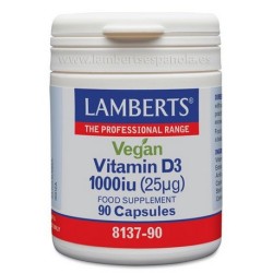 VITAMINA D3 VEGAN 1000UI 90CAPS LAMBERTS