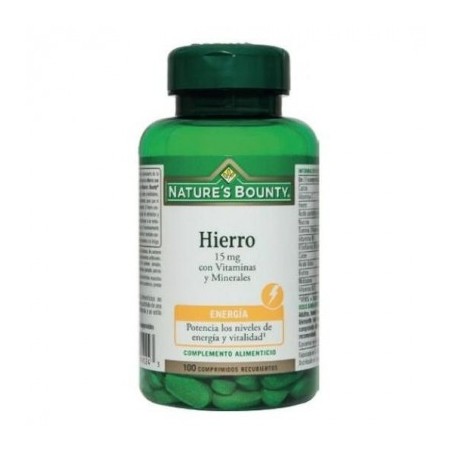 HIERRO 100COMP 15MG N/BUNTY