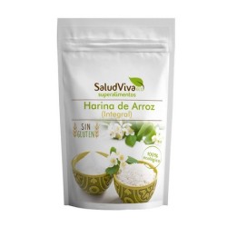 HARINA ARROZ INTEGRAL S/G 500GR SALUD VIVA