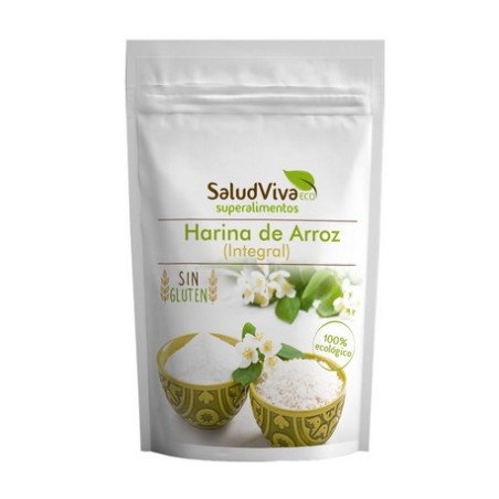 HARINA ARROZ INTEGRAL S/G 500GR SALUD VIVA