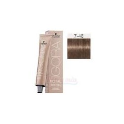 TINTE IGORA 7.46 RUBIO MEDIO  BEIGE CHOCOLATE