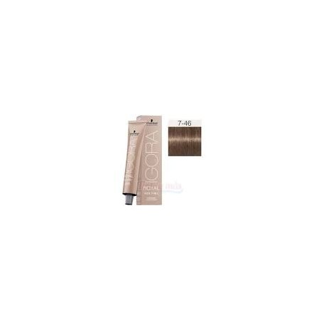 TINTE IGORA 7.46 RUBIO MEDIO  BEIGE CHOCOLATE