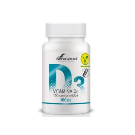 VITAMINA D3 SOTENIDA 100PG 150 COMP SORIA NATURAL
