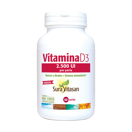 VITAMINA D3 2500 120PERLAS SURA VITASAN
