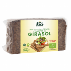 PAN ALEMAN PIPAS GIRASOL BIO 500GR SOL NATURAL