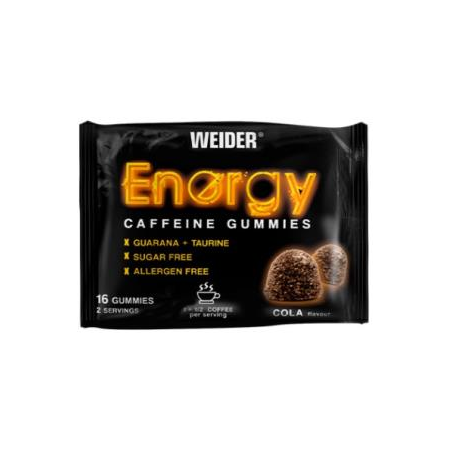 WEIDER ENERGY CAFFEINE COLA 16GUMMIES
