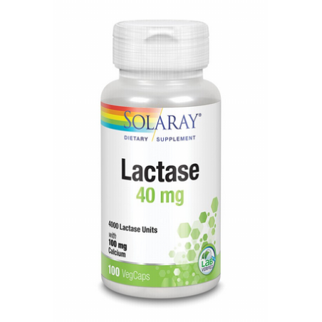 LACTASE 40 MG 4000 FCC - 100 CÁPSULAS VEGETALES