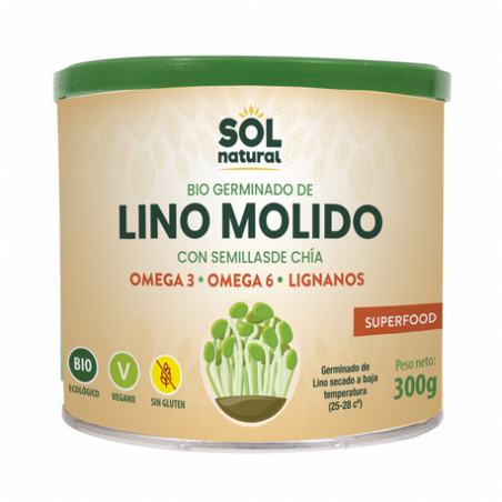 LINO GERMINADO MOLIDO CON CHIA 300GR SOL NATURAL
