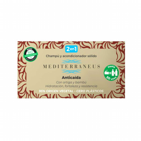 CHAMPU ANTICAIDA ACONDICIONADOR SOLIDO 55GR MEDITERRANEUS