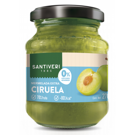 MERMELADA 70% CIRUELA 0 azucar 270g SANTIVERI