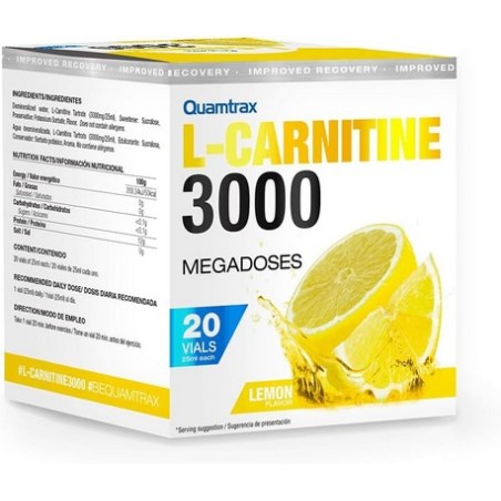 QUAMTRAX L-CARNITINA 20viales Limon