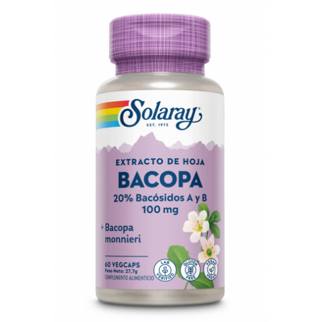 BACOPA 100 MG 60 CÁPSULAS VEGETALES SOLARAY