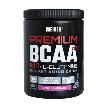 WEIDER PREMIUM BCAA+GLU ZERO 500g pink lemonade