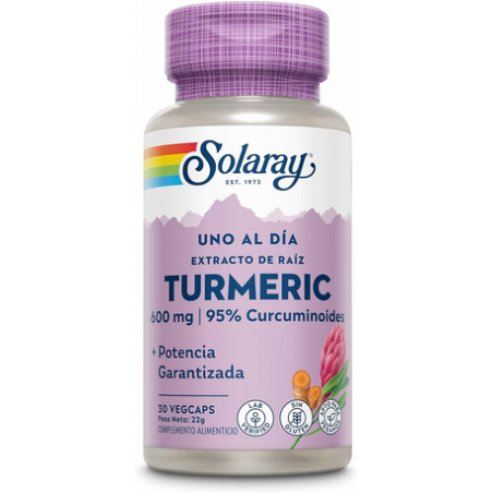 TURMERIC 600 MG- 30 CÁPSULAS VEGETALES SOLARAY