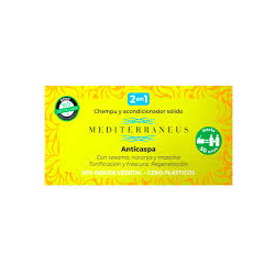CHAMPU ANTICASPA ACONDICIONADOR SOLIDO 55GR MEDITERRANEUS