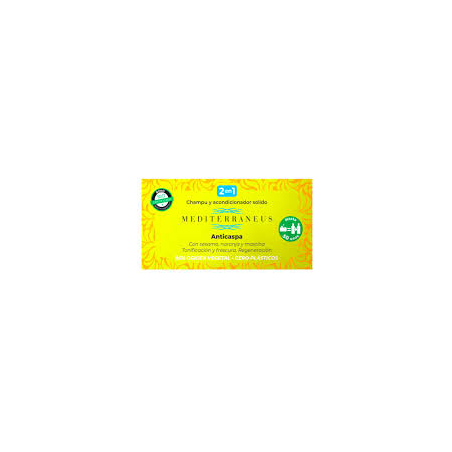 CHAMPU ANTICASPA ACONDICIONADOR SOLIDO 55GR MEDITERRANEUS