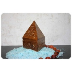 INCENSARIO CONO PIRAMIDE MADERA