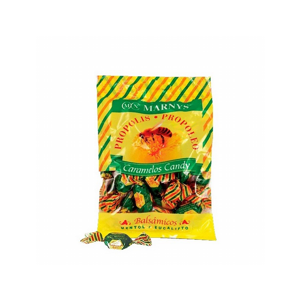 CARAMELOS DE PROPOLEO, MIEL, MENTOL Y EUCALIPTO Bolsa - 60 GR