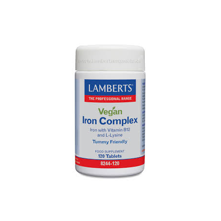 COMPLEJO DE HIERRO PARA VEGANOS 120TAB LAMBERTS