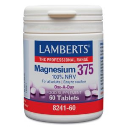 MAGNESIO 375MG 60 TABLETAS LAMBERS