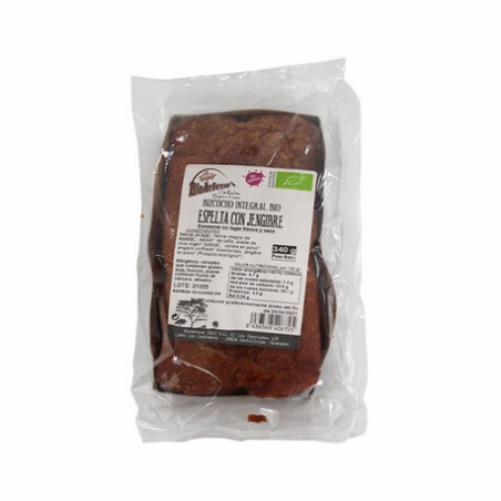 BIZCOCHO INTEGRAL JENGIBRE 340G BIOARTESA