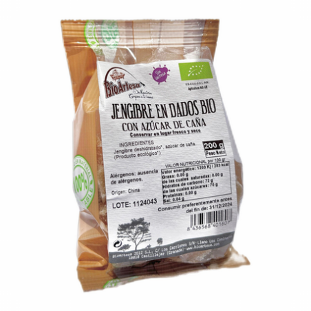 JENGIBRE EN DADOS 200g BIOARTESA