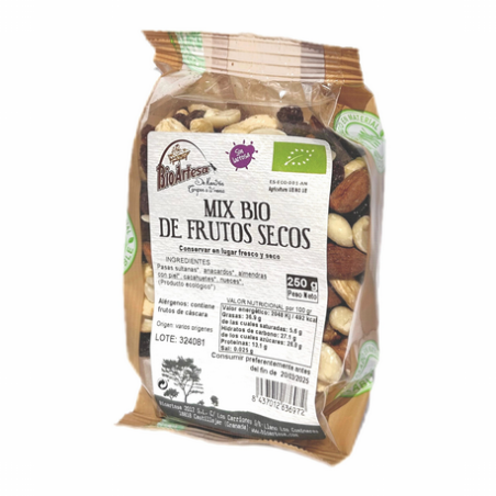 MIX DE FRUTOS SECOS BIO 250GR BIOARTESA